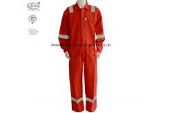 China Anti Static Red Lightweight Fr Coveralls With Reflective Trim EN11612 supplier
