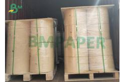 China 40Gsm 37mm X 3000m Bleached Kraft Pulp Paper For Brown Packaging supplier