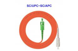 China SC APC SC UPC Multimode Fiber Jumpers 1M 100M Length Customizable supplier