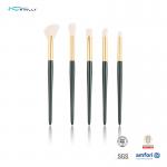 Eyeshadow Brush Set 5Pcs Green Plastic Handle Eye Brushes Portable Nasal Shadow for sale
