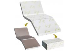China Tri Fold Design Charcoal Foam Mattress With Bamboo Fiber Fabric supplier