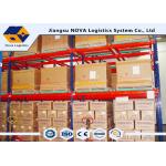 ISO 9001/ 9004 Push Back Pallet Racking Steel Storage Shelving 2 Uprights Frame for sale
