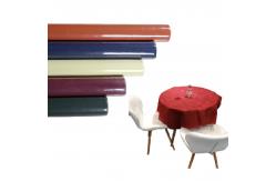 China 100% PP Waterproof Tablecloth Fabric And Table Covers For Party Wedding Round supplier