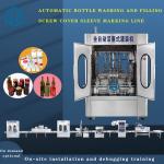 1.5KW 1000ml Liquid Hotels Cosmetics Bottle Filling Line for sale