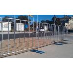 Temporary 0.9m Metal Crowd Control Barriers Barricade Fencing Hot Dipped Galvanized for sale