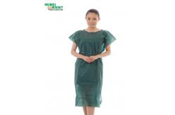 China ISO9001 Single Use No Sleeve Medical Patient Gown For Operation Room supplier