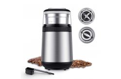 China Transparent Lid Espresso Coffee Maker SS304 Cup Coffee Bean Flat Burr Espresso Grinder supplier