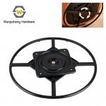 Modern Thickened 360 Rotating Black Iron Swivel Plate Dining Sofa Display Stand with Durable Low Noise Rotation Mechanism for sale