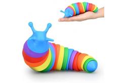 China Easter Basket Stuffers 3D Printed Sensory Slug Fidget Toys Anxiety Relief supplier