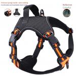 Security Reflective Pet Harness Adjustable Thickened Buckle Neck Dog Harness for sale