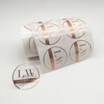 4.4 X 9.2cm Plastic Clear Vinyl Stickers Paper Sheet Material For Cosmetics Bottle for sale