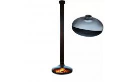 China Customizable Carbon Iron Fire Pit Wood Burning Wall Hanging Fireplace supplier