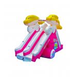 Dolphin Double Lane  Inflatable Slide For Children Fun Park for sale