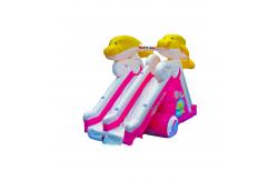 China Dolphin Double Lane  Inflatable Slide For Children Fun Park supplier