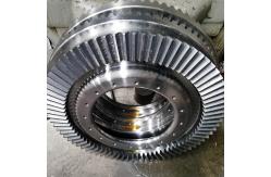 China SAE 4340 Straight Bevel Gears 12.5 Module Gear Shaping Miter Bevel Gear supplier