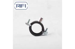 China Carbon Steel Electrical Conduit Clamps Heavy Duty Pipe Clamp With EPDM supplier