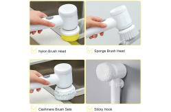 China ABS Electric Spin Scrubber Rechargeable With 3 Brush Heads supplier