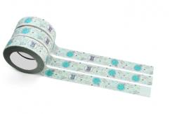 China Wholesale Waterproof Custom Printed CMYK Glitter Washi Tape Supplier supplier