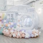 Kids Party Balloon Bubble House Inflatable Bubble Tents Crystal Dome Tent For 3-4 Players for sale