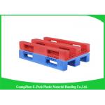 Double Sides 4 - Way Stackable Plastic Pallets , Plastic Skids Pallets 1200 X 1000mm