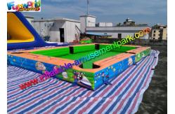 China Double Stitch Inflatable Games Rentals Snooker Field With Full Printing supplier
