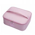 Waterproof Large Polyester Dividers Cosmetics Makeup Bag for sale