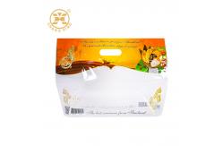 China Gravure printing OEM ODM Transparent Food Packaging Bags Bopp Plastic Bags With handle supplier