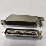 Custom PBT IDC Male Connector Plug 50 Pin Connector With Screws