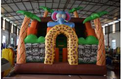 China Inflatable Safari Park Bouncy Slide / PVC Inflatable Elephant Bouncer Colourful supplier