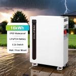 China 51.2V 15kWh 16kWh Split Floor Lithium Ion Battery Lifepo4 48V 300Ah Wall Mount System CAN IP65 Solar Energy Storage for sale