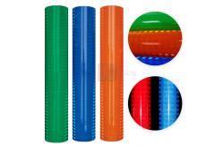 China Red PVC Prismatic Reflective Sheeting For Signs With Pressure Sensitive Adhesive supplier