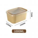 Custom Food Packaging Box With Disposable Paper For Sushi Bento Lunch