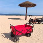 Roll Container All Terrain Wheel Camping Beach Collapsible Wagon Folding Cart