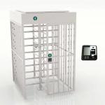 Bi Directional Pedestrian Full Height Turnstile Gate SUS304 With RFID Card Reader for sale