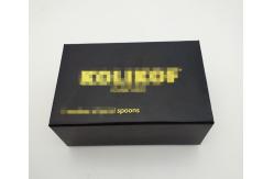 China Rigid Paper Caviar Gift Set Book Shape Grade With Sponge Inner Tray supplier