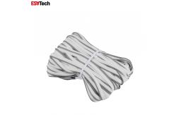 China 1cm Polyester Silver Reflective Piping With Cotton Rope Sew On Strip supplier