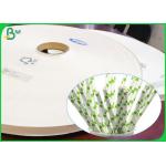 Flexible Biodegradable Natural 60gsm 120gsm Straw Paper For Disposable Straws for sale