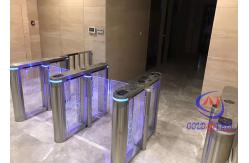 China Gym Emergency Exit Swing Barrier Gate With Fingerprint Recognition supplier