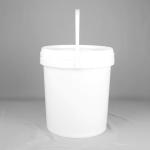28cm Dia 17L Plastic Paint Bucket Paint Pail With Lid Food Grade PP for sale