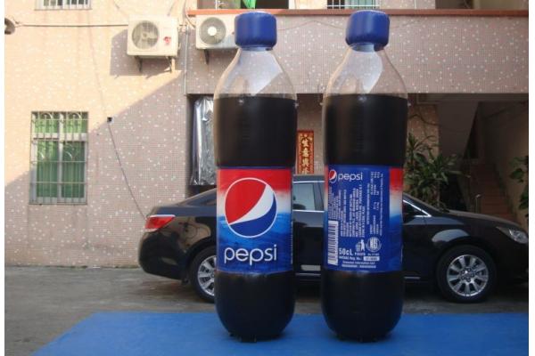 Replicate PVC Inflatable Bottles Pepsi Cola Bottle For Trade Show