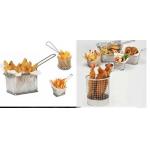 Mini Perforated Baking Tray Wire Mesh Deep Fat Fryer French Fries Holder Basket for sale