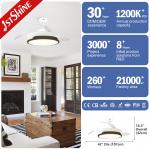 Modern Retractable DC 65W Smart Ceiling Fan Light Dimmable 5 Speed