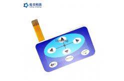 China Customized Design Flat Membrane Switch With Flexible Circuit And Connector supplier
