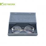 Side-Trapezoid Tri Fold Metal Reading Optical Glasses Case Resit Compression Factory