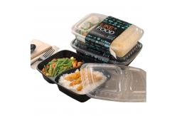 China Lightweight 2 Compartment Plastic Takeaway Containers supplier