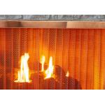 Stainless Steel Heavy - Duty Metal Wire Mesh Curtains For Fireplace Screen Systems for sale