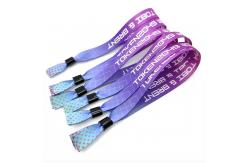 China Personalised Woven Custom RFID Wristbands Fabric NFC Wristbands For Events supplier