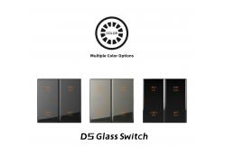China Push Button Electrical Wall Switch Zigbee Protocol Glass Material supplier