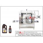 Linear Barbecue Sauce Volumetric Piston Filling Machine 316L Stainless Steel for sale