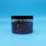 Round Small Sealable PET Plastic Food Grade Cookie Sweet Clear Jars Screw Lids for sale